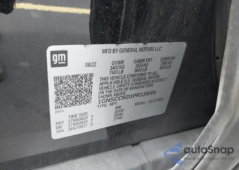 2023 Chevrolet Suburban 2Wd Lt from USA, damaged, VIN 1GNSCCKD1PR139004